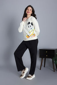 Zivame Mickey Mouse Loungewear Set - Black Beauty — thumbnail 4